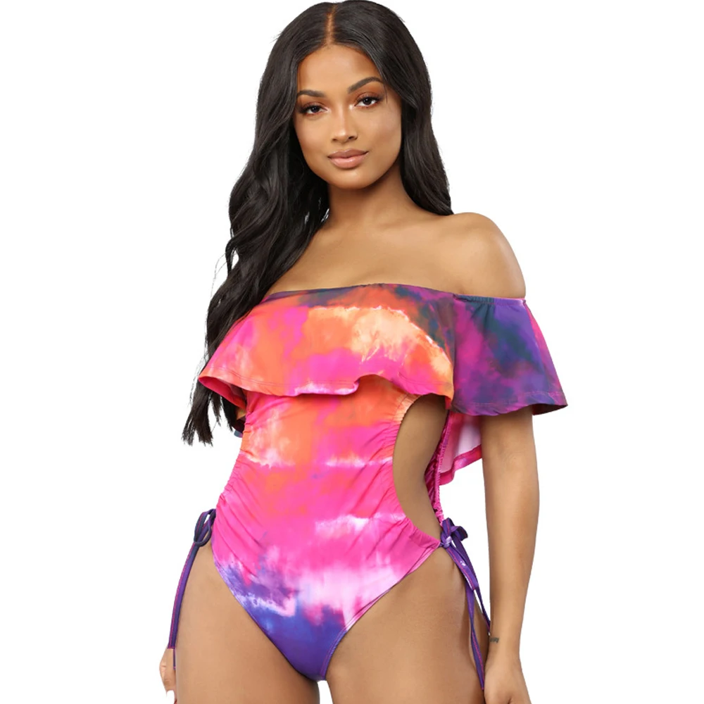 Off Shoulder Ruffled Bodycon Party Print Bodysuit Overalls Sexy Strapless Lace Up Beach Short Rompers Combinaison Feminino
Off Shoulder Ruffled Bodycon Party Print Bodysuit Overalls Sexy Strapless Lace Up Beach Short Rompers Combinaison Feminino