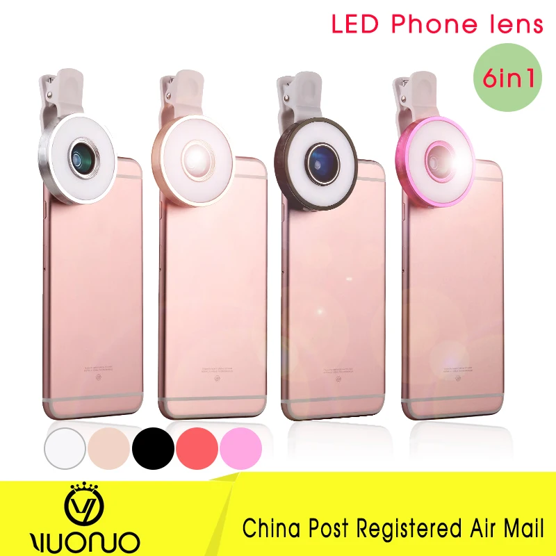 6 in1 Black font b Phone b font font b lens b font 180 Fisheye font