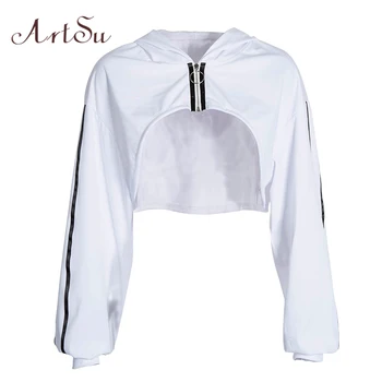 ArtSu Spring White Oversized Sweatshirt Crop Woman Hoodies Long Sleeve Hoody Casual Hooded Clothes Streetwear Sudadera ASHO20342
ArtSu Spring White Oversized Sweatshirt Crop Woman Hoodies Long Sleeve Hoody Casual Hooded Clothes Streetwear Sudadera ASHO20342