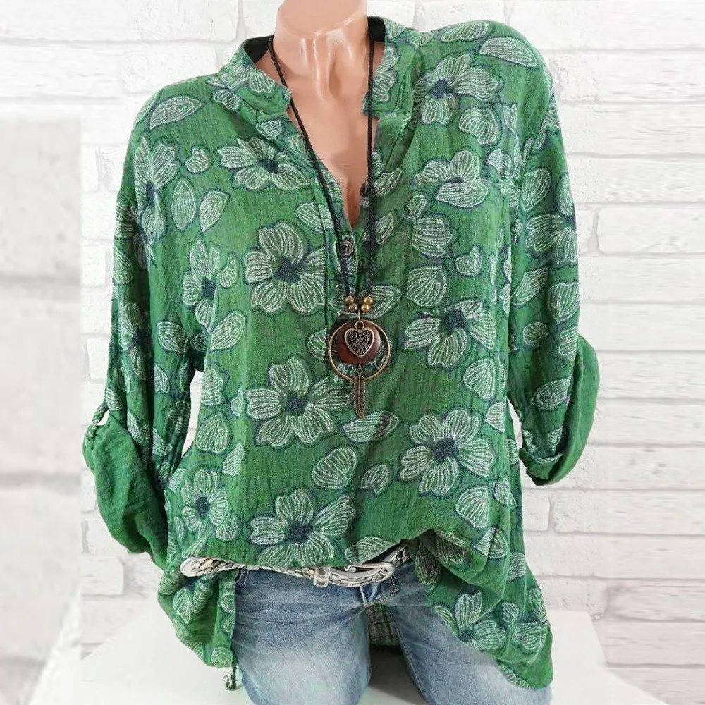 Women Blouse Chemise Femme Plus Size Long Sleeve Floral Print Blouse Pullover Tops Blusas Mujer De Moda Blouse Women Blouses
Women Blouse Chemise Femme Plus Size Long Sleeve Floral Print Blouse Pullover Tops Blusas Mujer De Moda Blouse Women Blouses