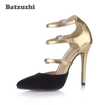 Batzuzhi Italian Style Women Shoes Pointed Toe Women High Heel Pump Shoes 12cm Gladiator 3 Buckle Straps Ankle Wrap Party Shoes
Batzuzhi Italian Style Women Shoes Pointed Toe Women High Heel Pump Shoes 12cm Gladiator 3 Buckle Straps Ankle Wrap Party Shoes