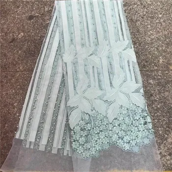 Mint Green Embroidered-Tulle With Beaded Lace Fabric Nigerian Lace Fabrics For Wedding 2017 Lady Lace Dresses (ZF-17-12
Mint Green Embroidered-Tulle With Beaded Lace Fabric Nigerian Lace Fabrics For Wedding 2017 Lady Lace Dresses (ZF-17-12