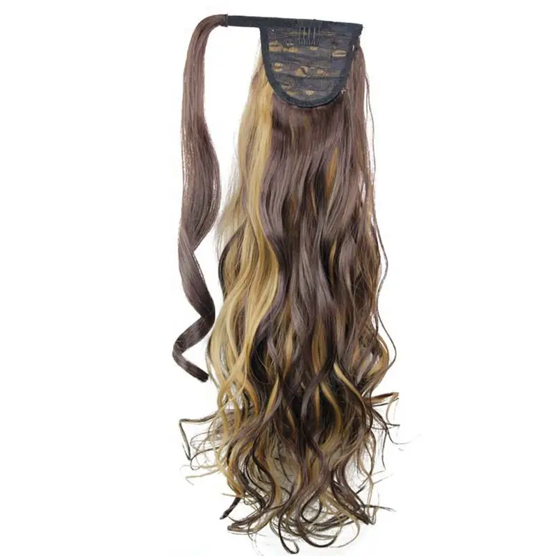 Роскошные синтетические волосы для плетения 22 дюйма 120 г длинные волнистые из