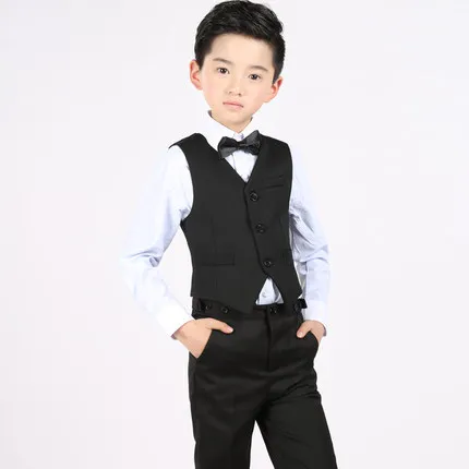 (Vest+shirt+bow tie+pants) Boy Clothes Suit Kid 4 Pcs B lackWaistcoat Children Spring & Autumn Formal Clothing Set For Wedding
(Vest+shirt+bow tie+pants) Boy Clothes Suit Kid 4 Pcs B lackWaistcoat Children Spring & Autumn Formal Clothing Set For Wedding