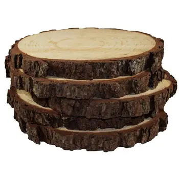 5 Pack Unfinished Natural Round Wood Slices Circles With Tree Bark Log Discs For DIY Crafts Wedding Party Painting Decoration
5 Pack Unfinished Natural Round Wood Slices Circles With Tree Bark Log Discs For DIY Crafts Wedding Party Painting Decoration
