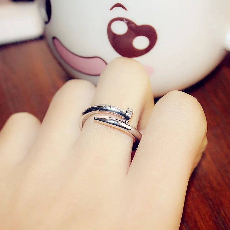 Stainless Steel Nail Ring Men/Women Rose Gold/Silver Color Rings For Women Cuff Rings Bague Femme Anillos Mujer Couple Rings
Stainless Steel Nail Ring Men/Women Rose Gold/Silver Color Rings For Women Cuff Rings Bague Femme Anillos Mujer Couple Rings