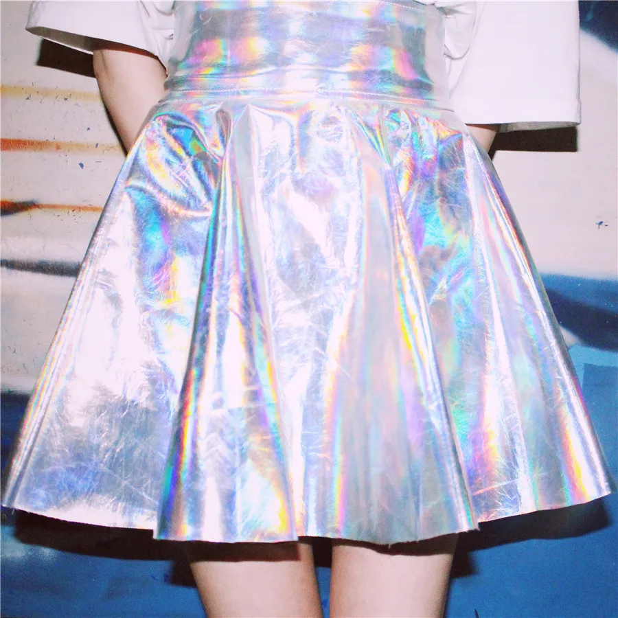 2018 Summer Japanese Women Silver Harajuku Skirt High Waist Summer Mini Chic Skirts Bling Shiny Pleated Skirt
2018 Summer Japanese Women Silver Harajuku Skirt High Waist Summer Mini Chic Skirts Bling Shiny Pleated Skirt