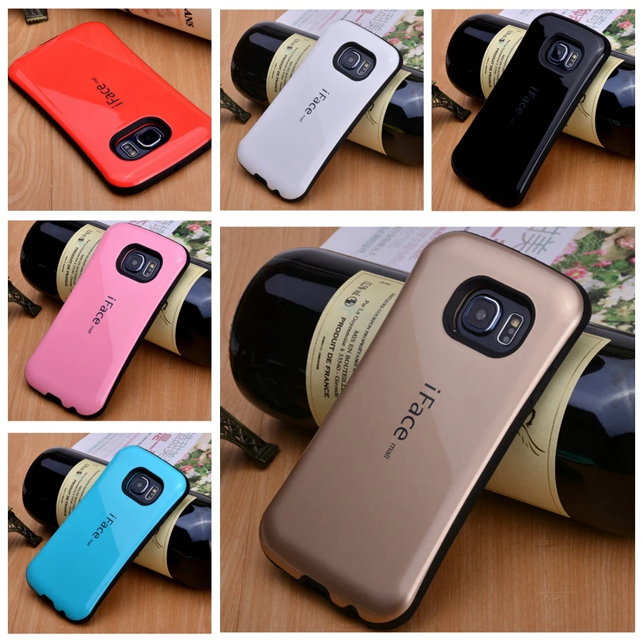 Cover for Samsung S6 Edge Korea Style Shockproof iFace Case PC Hard Cases Silicone Covers for Samsung S6 Edge Phone Cover Bag
Cover for Samsung S6 Edge Korea Style Shockproof iFace Case PC Hard Cases Silicone Covers for Samsung S6 Edge Phone Cover Bag