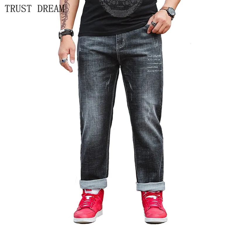 Men's Stretch Straight Regular Pant Scratched Embroidery Black Jean Big Trousers Plus Size 30-46 Man Casual Fashion Fit Jeans
Men's Stretch Straight Regular Pant Scratched Embroidery Black Jean Big Trousers Plus Size 30-46 Man Casual Fashion Fit Jeans
