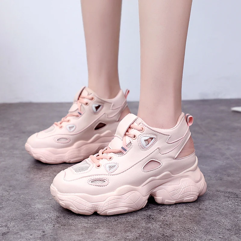 Summer Chunky Sneakers Mesh Breathable Women Platform Sneakers 7cm High Heels Casual Running Sport Shoes Platform Wedges
Summer Chunky Sneakers Mesh Breathable Women Platform Sneakers 7cm High Heels Casual Running Sport Shoes Platform Wedges