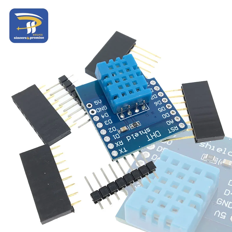 1 Set DHT Shield For D1 Mini DHT11 Single-Bus Digital Temperature And Humidity Sensor Module With Matching Pins
1 Set DHT Shield For D1 Mini DHT11 Single-Bus Digital Temperature And Humidity Sensor Module With Matching Pins