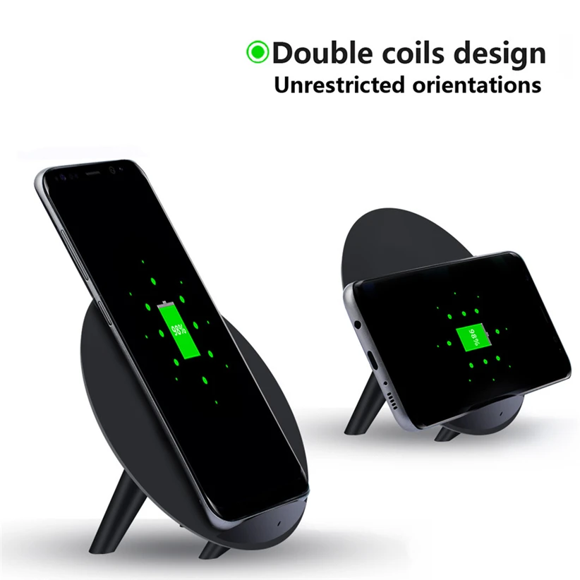 Qi Fast Wireless Charger Rapid Charging carregador portatil Stand for Samsung Galaxy S8 / S8 Plus MOSUNX Futural Digital JUN5
Qi Fast Wireless Charger Rapid Charging carregador portatil Stand for Samsung Galaxy S8 / S8 Plus MOSUNX Futural Digital JUN5