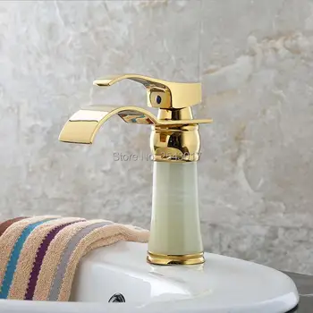GIZERO Bathroom Golden Faucets Marble Stone Basin Waterfall Mixer Taps Vessel Sink Torneira Banheiro ZR803
GIZERO Bathroom Golden Faucets Marble Stone Basin Waterfall Mixer Taps Vessel Sink Torneira Banheiro ZR803