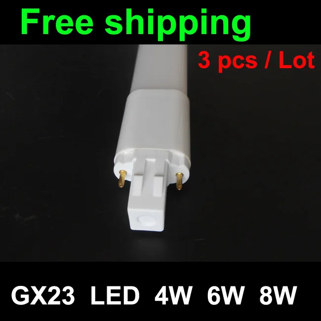 

LED bulb GX23 4W 6W 8W 10W 35 28 18 pcs SMD 2835 tube lamp GX23 LED PL 110V 220V 230V 240V warm white/white/cold white3pcs/lot