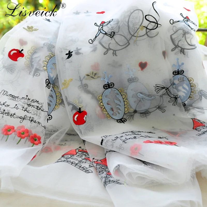 1yard Organza embroidered lace fabric Fairytale kingdom children's clothing materials Prince princess skirt fabric diy craft
1yard Organza embroidered lace fabric Fairytale kingdom children's clothing materials Prince princess skirt fabric diy craft