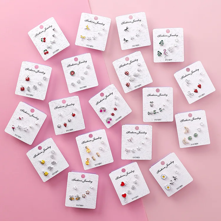 1Set S925 Silver needle Cute Rhinestone Zircon insects Fruit Stud Earrings for Women Strawberry cherry bee Earring Jewelry Gift
1Set S925 Silver needle Cute Rhinestone Zircon insects Fruit Stud Earrings for Women Strawberry cherry bee Earring Jewelry Gift