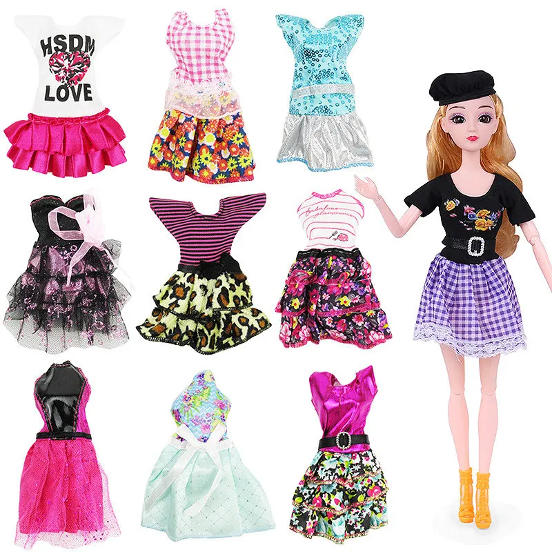 12" Doll Clothes Handmade Fashion Outfit Short Dress Cute Pattern T-shirt Accessories Clothes for Barbie Dolls Toys Girl Gift
12" Doll Clothes Handmade Fashion Outfit Short Dress Cute Pattern T-shirt Accessories Clothes for Barbie Dolls Toys Girl Gift