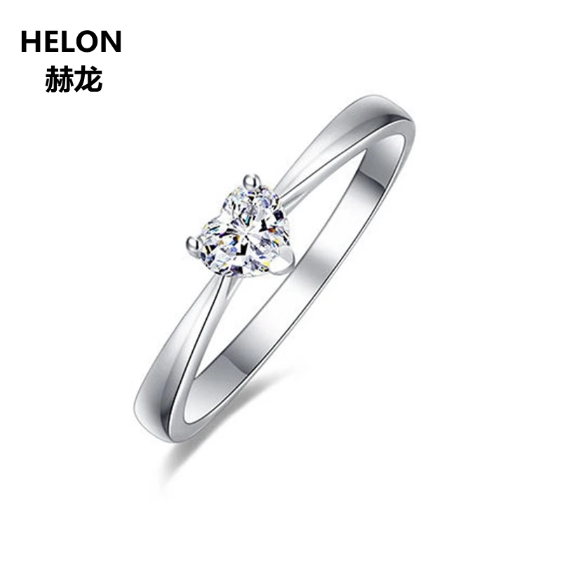 Solid 14K White Gold Moissanites Ring 5x5mm Heart Cut VVS/ F-G Lab Grown Moissanites Diamond Engagement Wedding Ring for Women
Solid 14K White Gold Moissanites Ring 5x5mm Heart Cut VVS/ F-G Lab Grown Moissanites Diamond Engagement Wedding Ring for Women