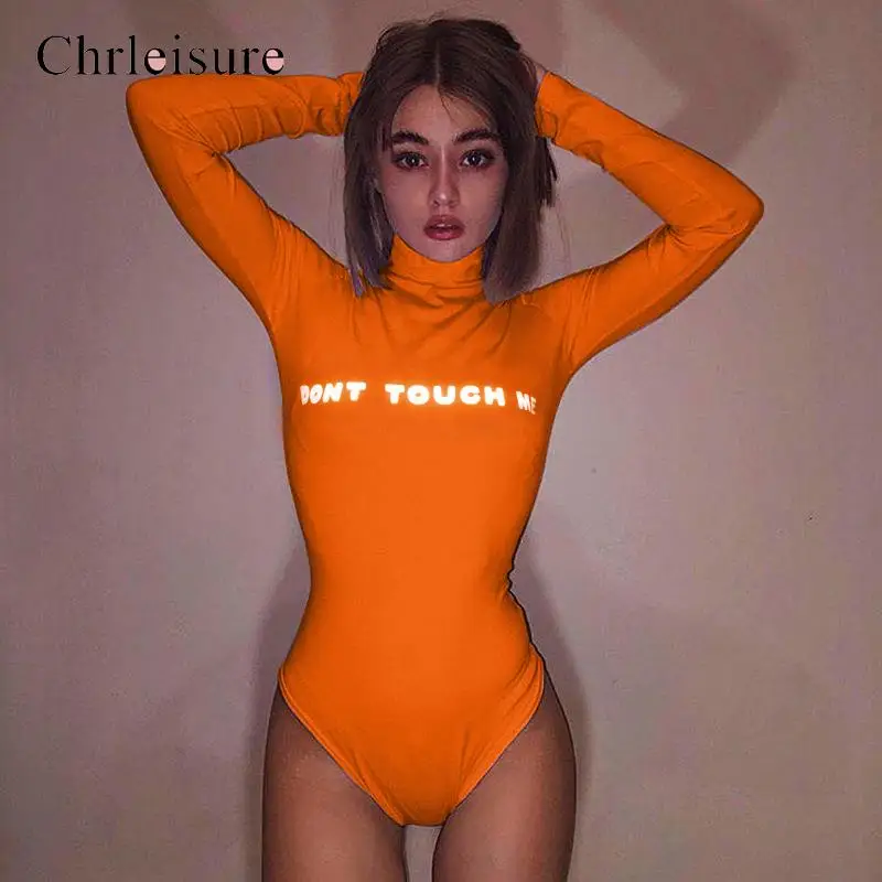 Chrleisure Fashion Ladies Long-sleeved T-shirt Siamese Shirt Reflective Letter Printing Round Neck Jumpsuit Women
Chrleisure Fashion Ladies Long-sleeved T-shirt Siamese Shirt Reflective Letter Printing Round Neck Jumpsuit Women