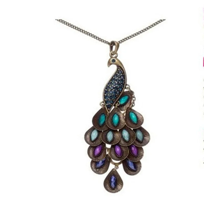 Fashion Necklaces For Women 2019 Statement Vintage BOHO Jewelry Long Chain Colorful Peacock Pendant Sweater Necklace gifts
Fashion Necklaces For Women 2019 Statement Vintage BOHO Jewelry Long Chain Colorful Peacock Pendant Sweater Necklace gifts