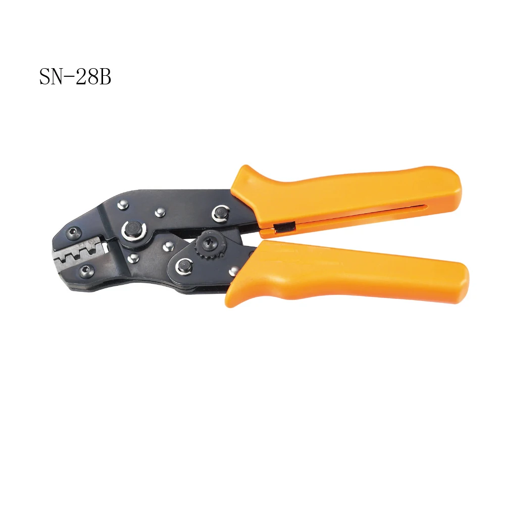 SN-28B Hand Mini European Style Crimping Plier Crimper For Non-Insulated Terminals Tabs Receptacles AWG 28-18 Square mm 0.1-1
SN-28B Hand Mini European Style Crimping Plier Crimper For Non-Insulated Terminals Tabs Receptacles AWG 28-18 Square mm 0.1-1