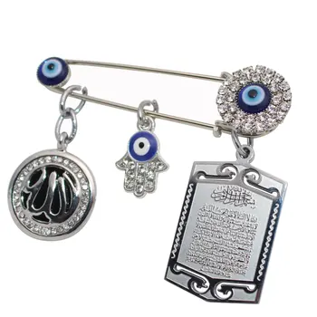 muslim islam AYATUL KURSI Allah turkey evil eye hamsa hand of fatima Stainless Steel brooch baby pin
muslim islam AYATUL KURSI Allah turkey evil eye hamsa hand of fatima Stainless Steel brooch baby pin