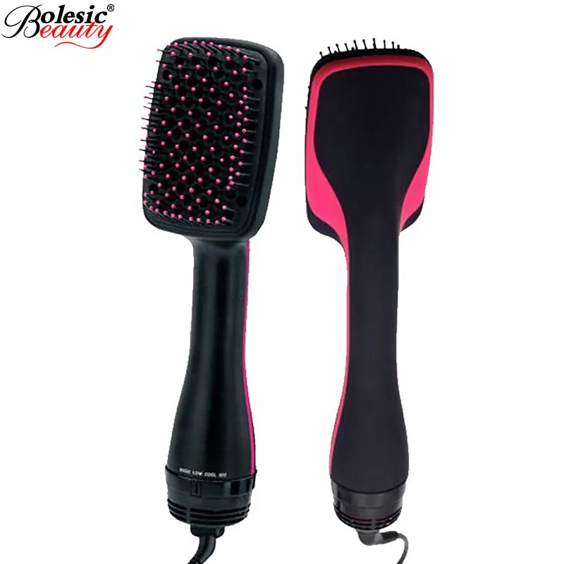 

3 IN 1 Professional Electric Hot Air Hair Brush Negative Ion Hair Straightener & Curler Hair Comb Anti-Scald Salon Curling Tool