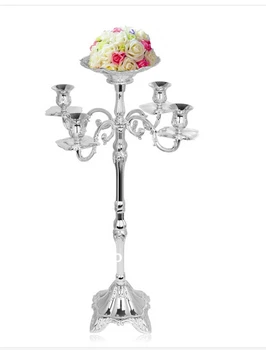 H83cm 5arm silver candlestick holders wedding candelabra tall candle holders for wedding centerpieces with flower vase ZT078h83
H83cm 5arm silver candlestick holders wedding candelabra tall candle holders for wedding centerpieces with flower vase ZT078h83