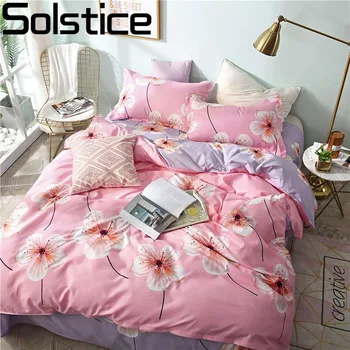 Solstice Home Textile 3-4Pcs Duvet Cover Pillowcase Flat Bed Sheets Girl Kid Teen Adult Pink Flower Bedding Linen Set Bedclothes
Solstice Home Textile 3-4Pcs Duvet Cover Pillowcase Flat Bed Sheets Girl Kid Teen Adult Pink Flower Bedding Linen Set Bedclothes