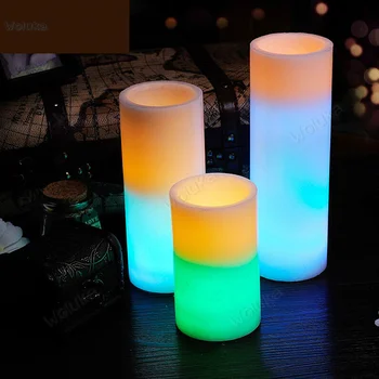 Cylindrical colorful highlight led electronic candle lamp wedding bar decoration Romantic Candles CD50 W02
Cylindrical colorful highlight led electronic candle lamp wedding bar decoration Romantic Candles CD50 W02