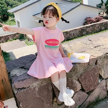 Mihkalev 2020 Pattern lettern baby girl dress summer 2020 kids dresses for girls clothes children A-line costume droshipping
Mihkalev 2020 Pattern lettern baby girl dress summer 2020 kids dresses for girls clothes children A-line costume droshipping