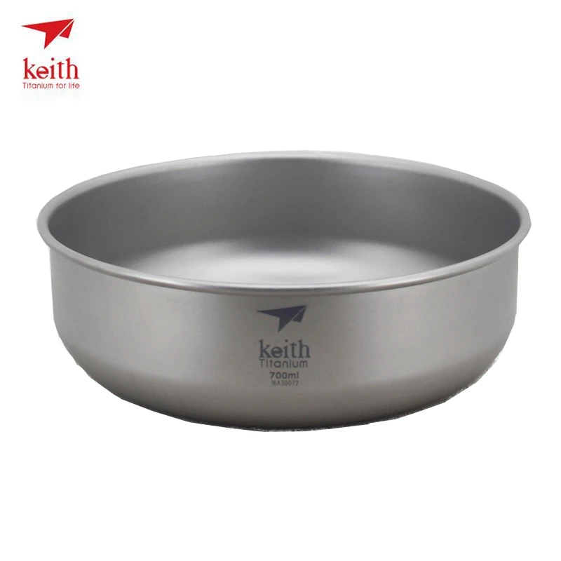 Keith Titanium Bowl 700ml Outdoor Tableware Camping Plate Travel Bowl for Hiking Exploration Picnic Bowls Ti5336 Dropshipping 
Keith Titanium Bowl 700ml Outdoor Tableware Camping Plate Travel Bowl for Hiking Exploration Picnic Bowls Ti5336 Dropshipping