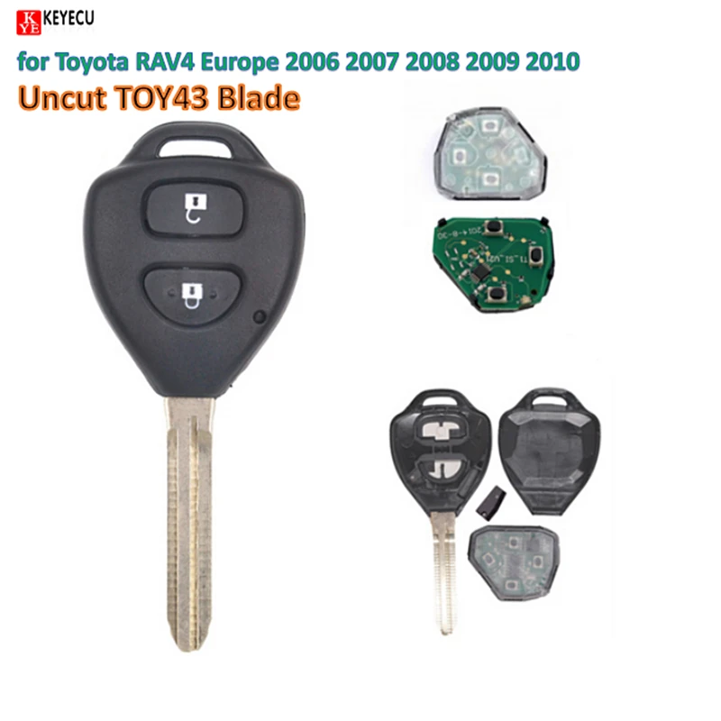 KEYECU BRAND NEW Remote Key(Europe) 2 Button 433MHz For Toyota RAV4 Europe 2006-2010 With 4D67 Chip FCC ID :B41TA
KEYECU BRAND NEW Remote Key(Europe) 2 Button 433MHz For Toyota RAV4 Europe 2006-2010 With 4D67 Chip FCC ID :B41TA