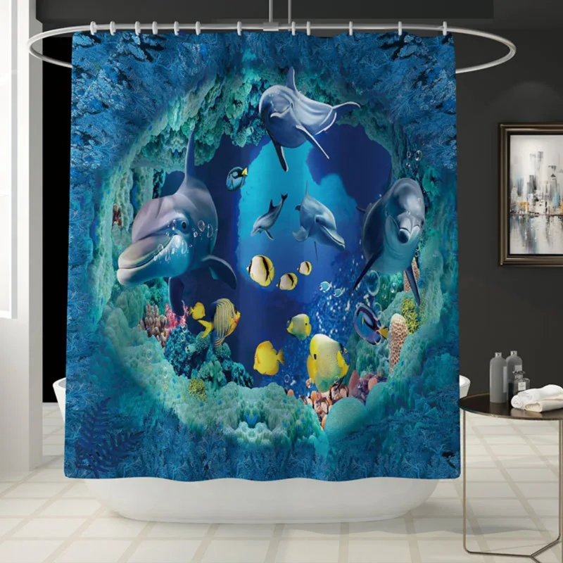 Bathroom Shower Curtain Waterproof Dolphin Tree Print Shower Curtains 12 Hooks Anti-Mildew Odorless Durable Bath Curtains
Bathroom Shower Curtain Waterproof Dolphin Tree Print Shower Curtains 12 Hooks Anti-Mildew Odorless Durable Bath Curtains