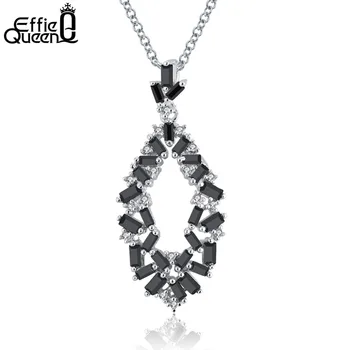 Effie Queen Band Vintage Black Zirconia Necklace Round Pendants Silver Color Chain Fashion Necklaces Jewelry For Women DN132
Effie Queen Band Vintage Black Zirconia Necklace Round Pendants Silver Color Chain Fashion Necklaces Jewelry For Women DN132