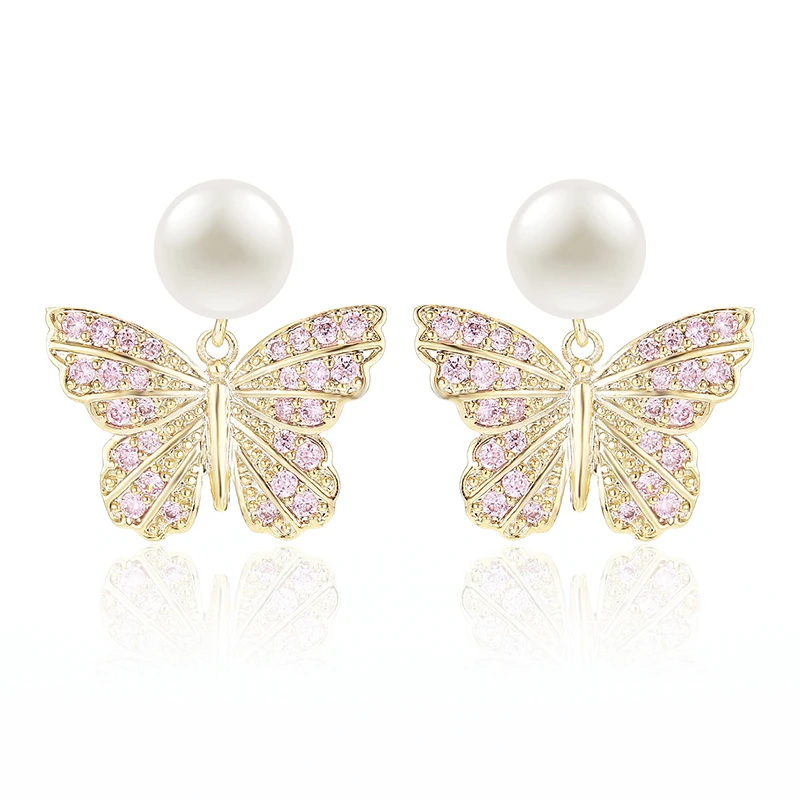XIUMEIYIZU Korean Lovely Girls Fashion Exquisite Simulated Pearl Butterfly Stud Earrings for Women Wedding Jewelry
XIUMEIYIZU Korean Lovely Girls Fashion Exquisite Simulated Pearl Butterfly Stud Earrings for Women Wedding Jewelry