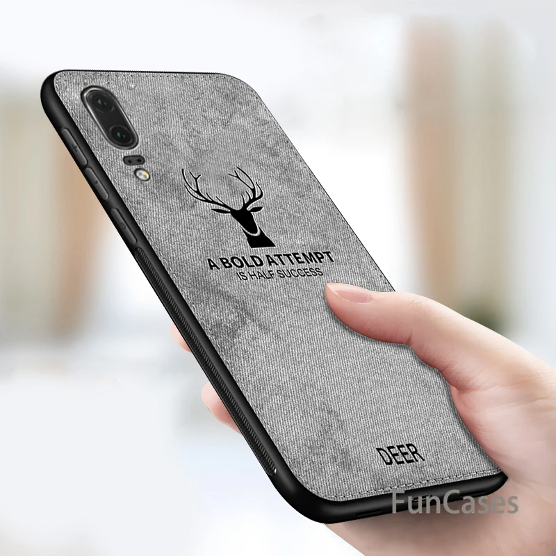 Чехол для huawei P20 P10 Lite Коврики 20 10 Pro Nova 3 3i 3E P Smart плюс P8 ткань накладка олень Для Honor