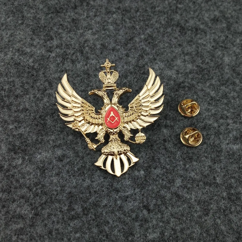 Russian masonic double head eagle badge, plating gold Freemason badges pin Russia mason medals, CCCP Brooches
Russian masonic double head eagle badge, plating gold Freemason badges pin Russia mason medals, CCCP Brooches