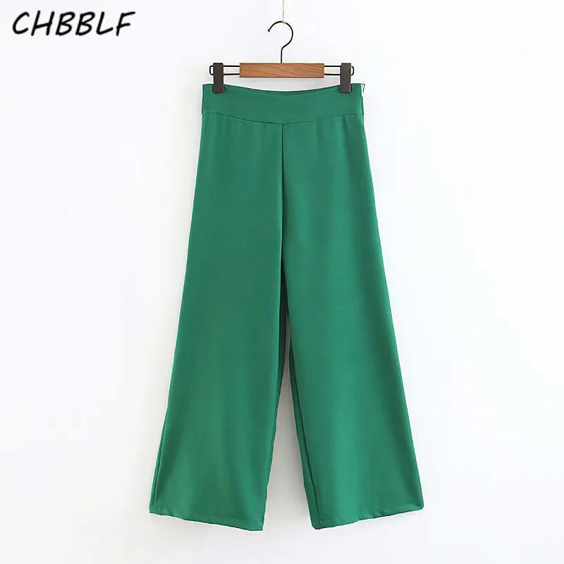 CHBBLF women stylish wide leg pants zipper fly design ladies casual chic trousers pantalones mujer XDL1475
CHBBLF women stylish wide leg pants zipper fly design ladies casual chic trousers pantalones mujer XDL1475