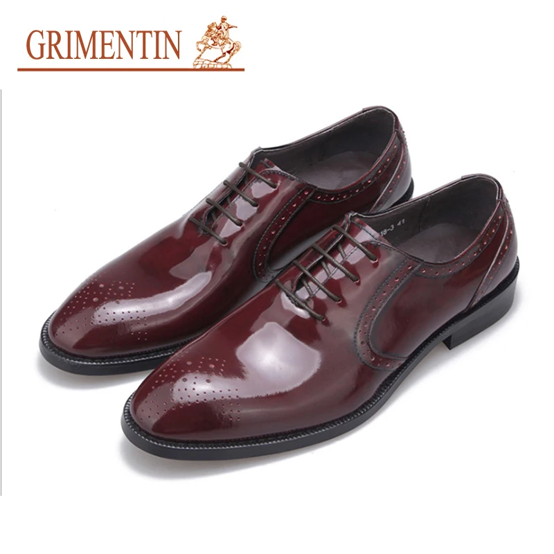 GRIMENTIN Brand Mens Shoes Fashion Luxury designer Patent Leather Men Oxfords 3 Color for Business Dress shoe men shoes 2019 New
GRIMENTIN Brand Mens Shoes Fashion Luxury designer Patent Leather Men Oxfords 3 Color for Business Dress shoe men shoes 2019 New