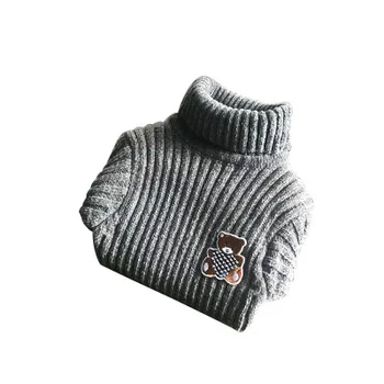 Baby Boy Sweater Cartoon Bear Embroidery Girls Knit Sweaters Thicken Turtleneck for Boys Warm Autumn Winter Unisex Child Clothes 
Baby Boy Sweater Cartoon Bear Embroidery Girls Knit Sweaters Thicken Turtleneck for Boys Warm Autumn Winter Unisex Child Clothes
