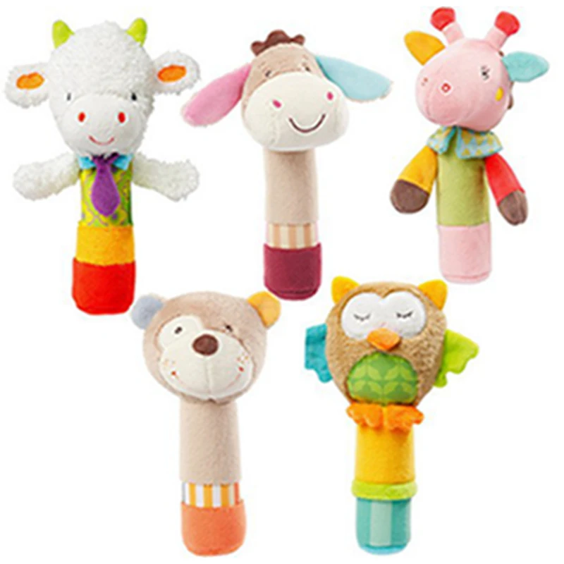 Baby Rattle Mobile Cute Animal BB Stick appease Baby Toys Cartoon Hand Bell Rattle Soft infant Plush Toys for 0-12 Months
Baby Rattle Mobile Cute Animal BB Stick appease Baby Toys Cartoon Hand Bell Rattle Soft infant Plush Toys for 0-12 Months