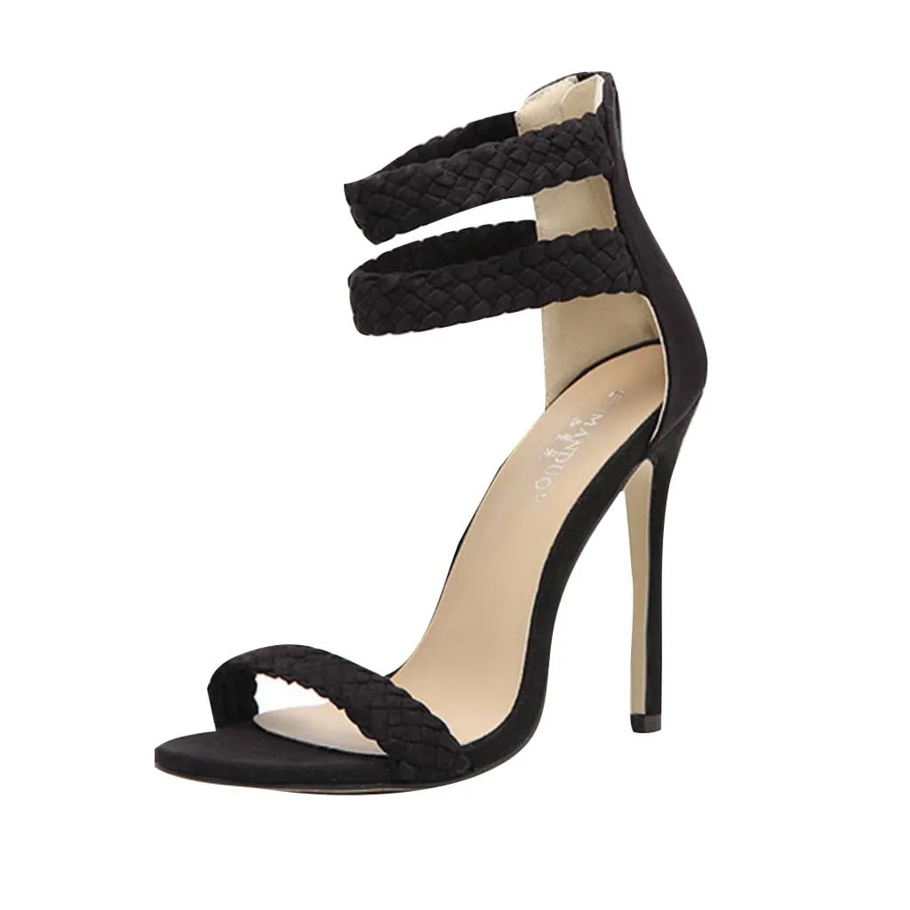 SAGACE 2019 fashion women's shoes classic summer women's wool sexy belt knit foot ring stiletto high heel sandals
SAGACE 2019 fashion women's shoes classic summer women's wool sexy belt knit foot ring stiletto high heel sandals