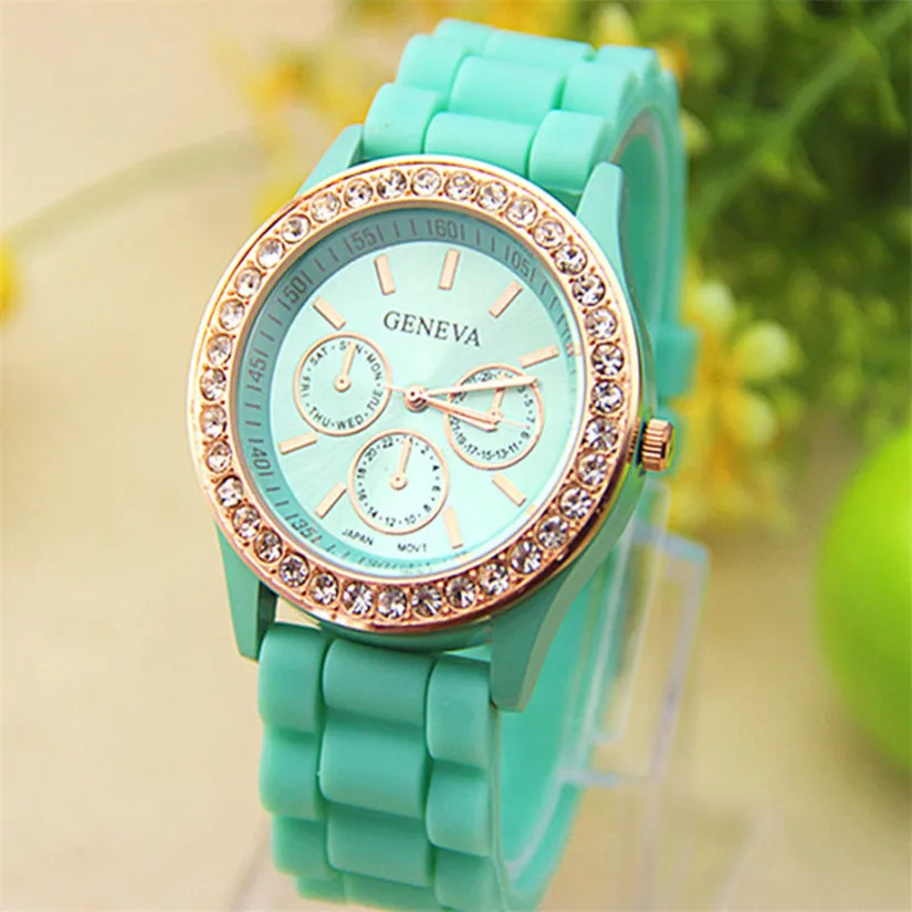 Perfect Gift Analog Quartz Wrist Watch Jelly Golden Crystal Silicone Watch Levert Dropship Sep12
Perfect Gift Analog Quartz Wrist Watch Jelly Golden Crystal Silicone Watch Levert Dropship Sep12