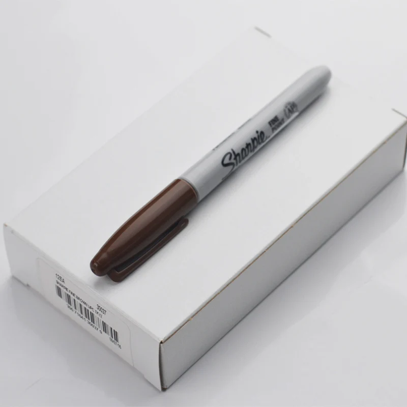 sanford sharpie fine point permanent marker DIY marker pen 12pcs brown 30037