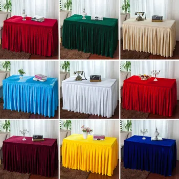 1PC Customized Cocktail Party Decor Solid Flannel Rectangle Hotel Banquet Table Skirt Meeting Conference Reception Table Cover
1PC Customized Cocktail Party Decor Solid Flannel Rectangle Hotel Banquet Table Skirt Meeting Conference Reception Table Cover