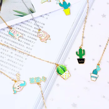 Kawaii Unicorn Animals Cactus Pendant Metal Bookmark Stationery School Office Supply Escolar Papelaria Student gift
Kawaii Unicorn Animals Cactus Pendant Metal Bookmark Stationery School Office Supply Escolar Papelaria Student gift
