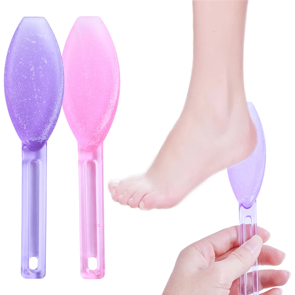 

1pcs Foot File Spoon Shape Cuticle Remover Heel Grater Sanding Dead Hard Skin Plastic Feet Rasp Pedicure Nails Scrub Tools