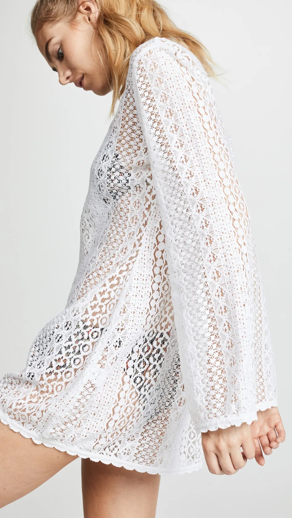 Women's Bathing Suit Cover Up Lace Crochet Pool Swim Beach Dress