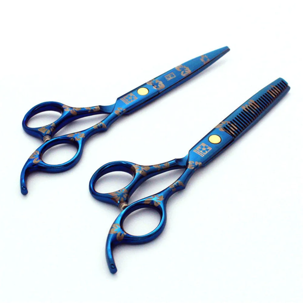 Professional 6inch Floral Print Cut Hair Scissors Set Cutting Shears Thinning Barber Scissor Hairdressing Scissors 6CR Stainless
Professional 6inch Floral Print Cut Hair Scissors Set Cutting Shears Thinning Barber Scissor Hairdressing Scissors 6CR Stainless